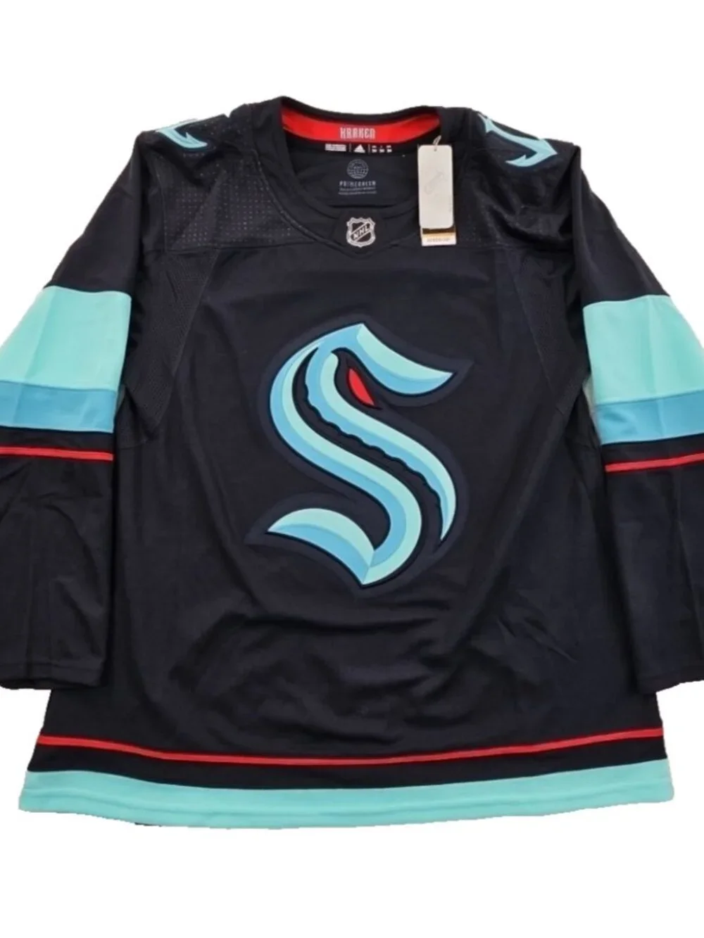 Adidas PRIMEGREEN Seattle Kraken Hockey Jersey NHL Men’s Size 54 XL NWT Official